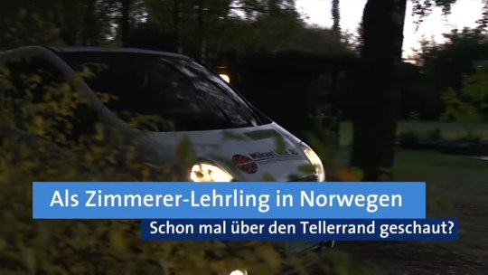 Als Zimmerer-Lehrling in Norwegen